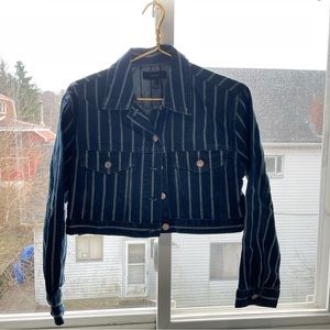 Stripped Jean Jacket